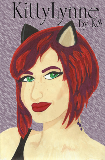 KittyCaro by KittyShan - background and accessories added via PhotoShop, coloring done by hand with various markers (Copics, PrismaColors, Sharpies)